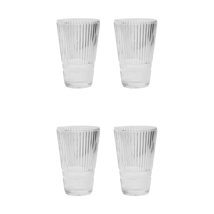 Copos de cerveja Slots, conjunto de 4 peças - Claro - House Doctor