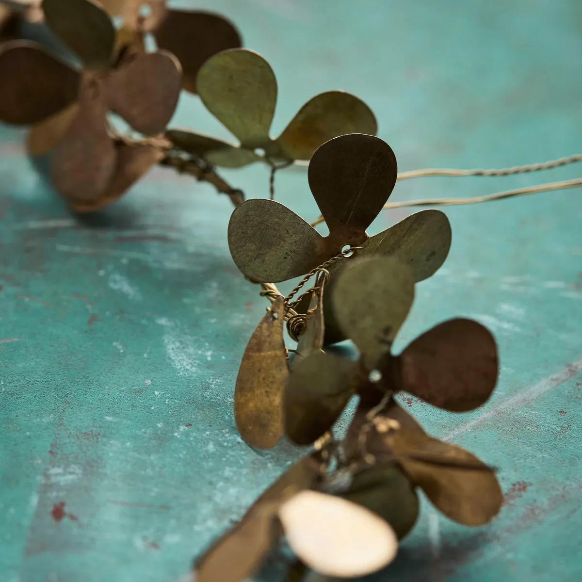 Coroa Clover Ø12,5 cm, Latão House Doctor