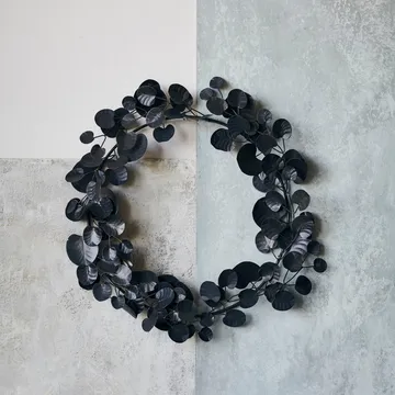 Coroa de Natal de Eucalipto - Preto - House Doctor