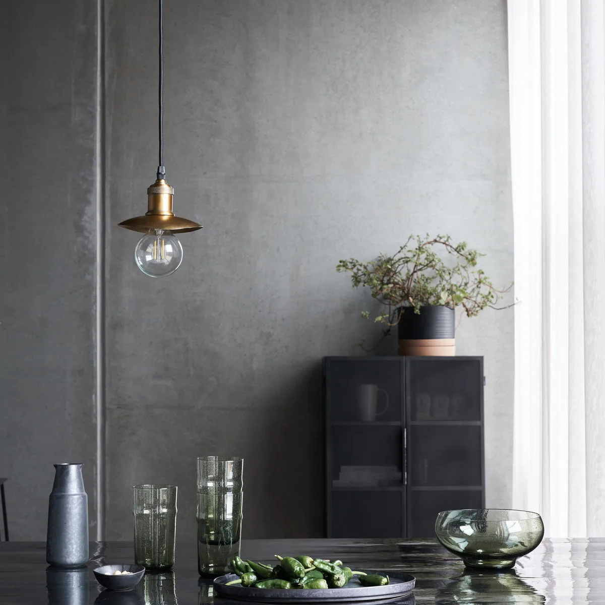 cúpula de candeeiro Hatt 13x14 cm, Latão antigo House Doctor