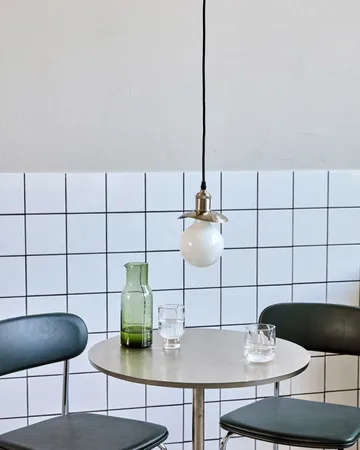 cúpula de candeeiro Hatt 13x14 cm - Prata escovada, 13x14x3 cm - House Doctor