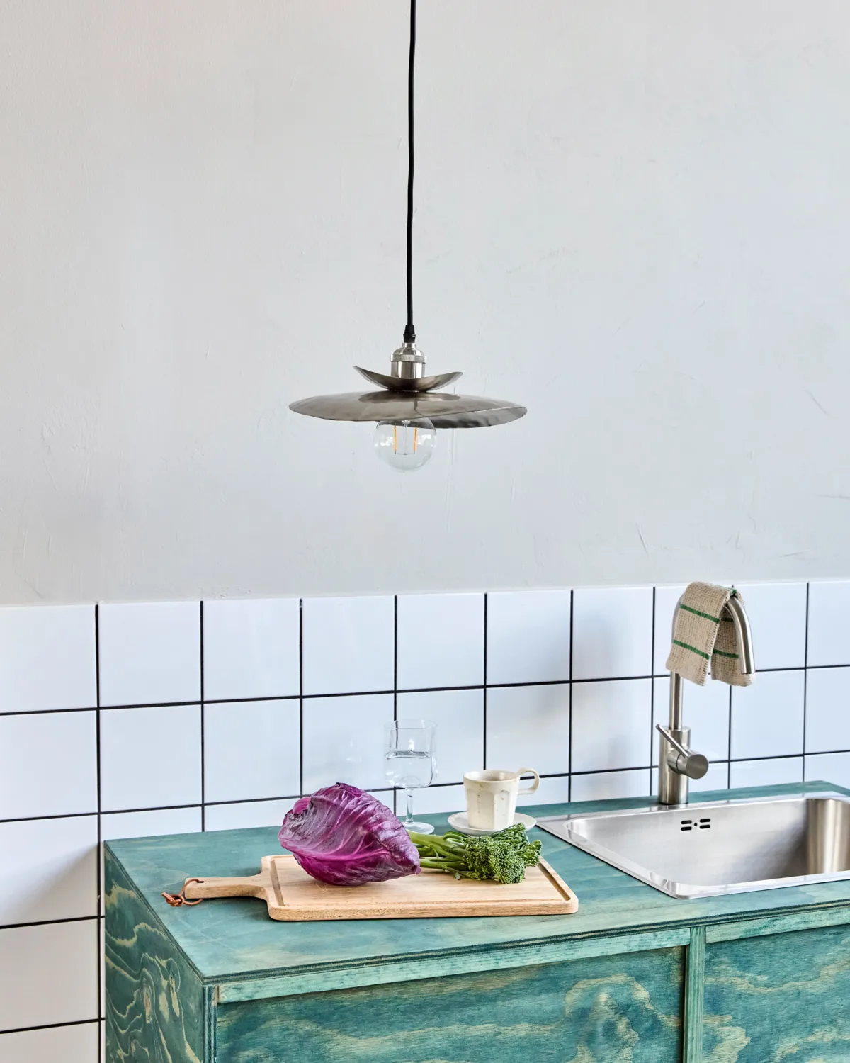 cúpula de candeeiro Hatt 13x14 cm, Prata escovada, 28x30x4,5 cm House Doctor