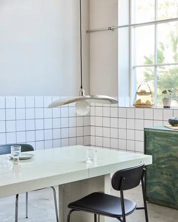 cúpula de candeeiro Hatt 13x14 cm - Prata escovada, 56,5x60,5x9 cm - House Doctor