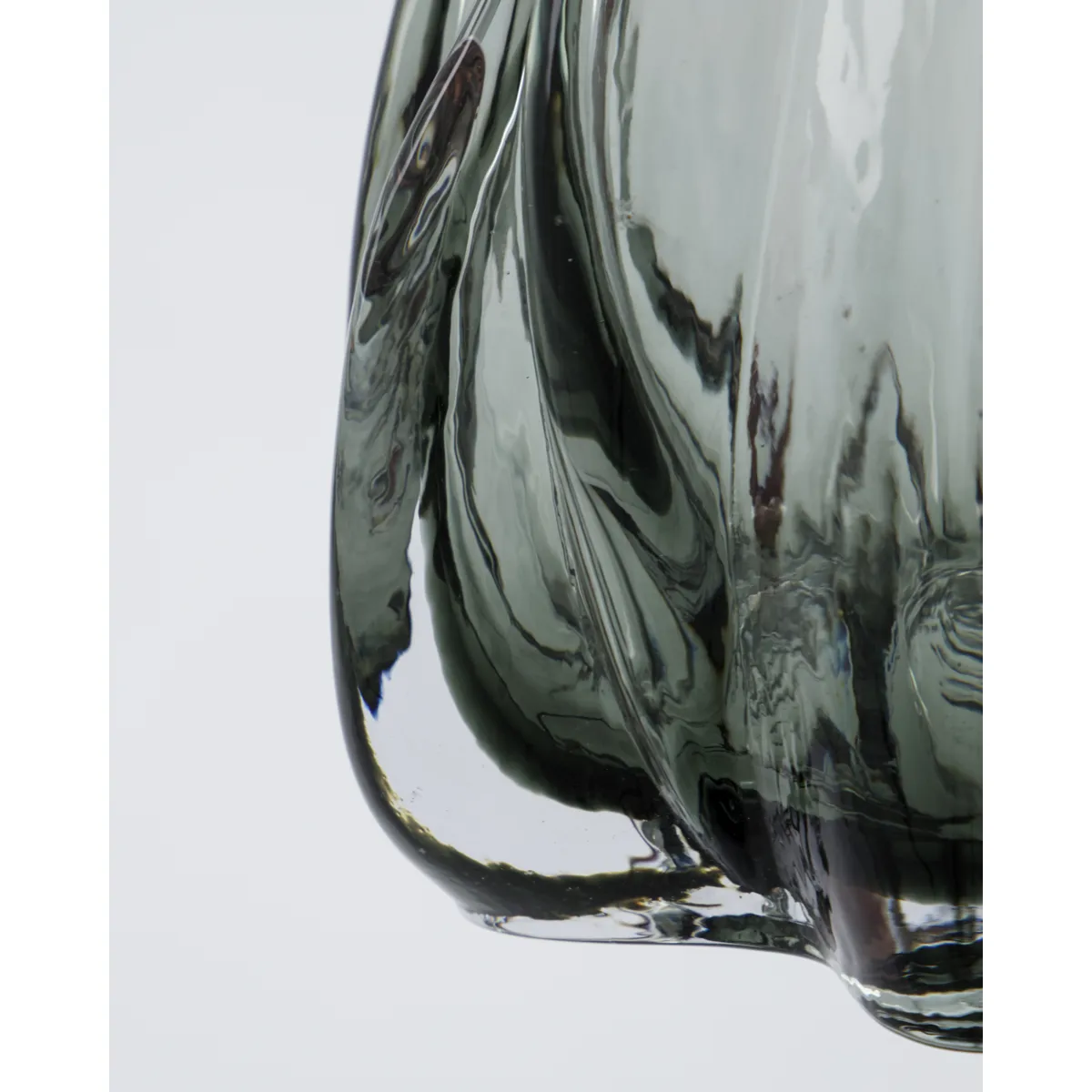 Curva suporte para vela tealight, Cinza fumado House Doctor