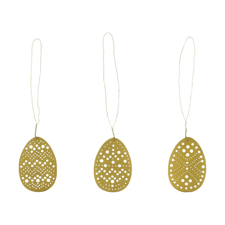 Cut pendente de Páscoa 3 peças - Latão antigo - House Doctor