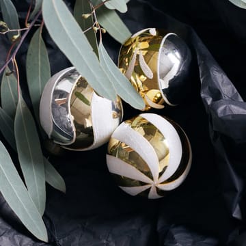 Decoração de árvore de Natal Glowi Ø6 cm 6 un. - Dourado - House Doctor