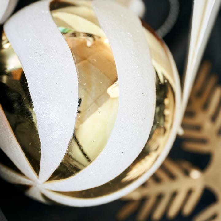 Decoração de árvore de Natal Glowi Ø6 cm 6 un., Dourado House Doctor