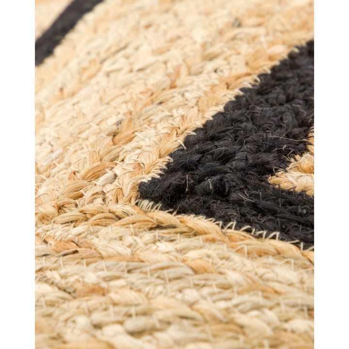 Denta tapete de entrada, Preto-natural, 60x90 cm House Doctor
