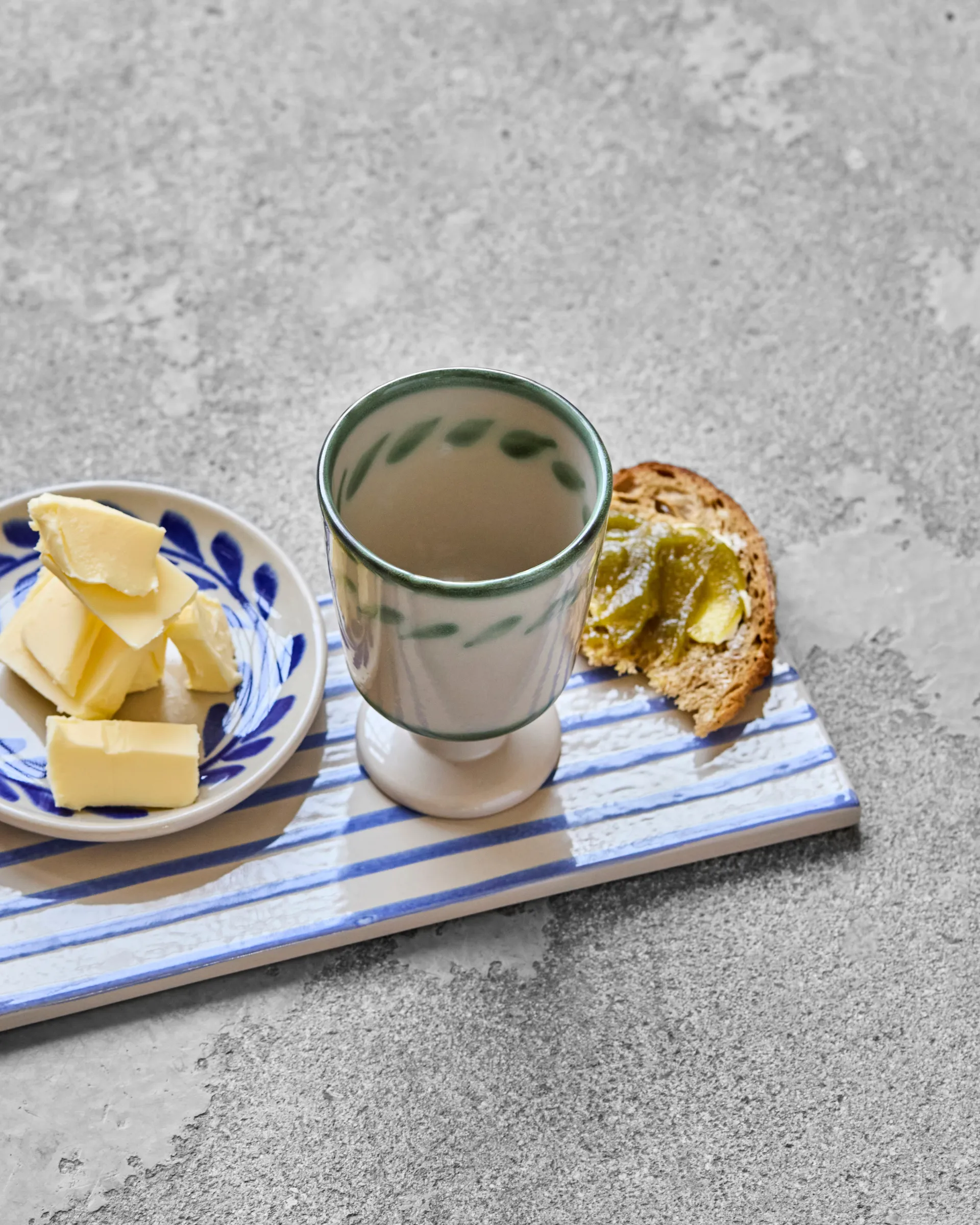 Diva caneca com pé 25 cl 2 unidades, Branco sujo-verde House Doctor