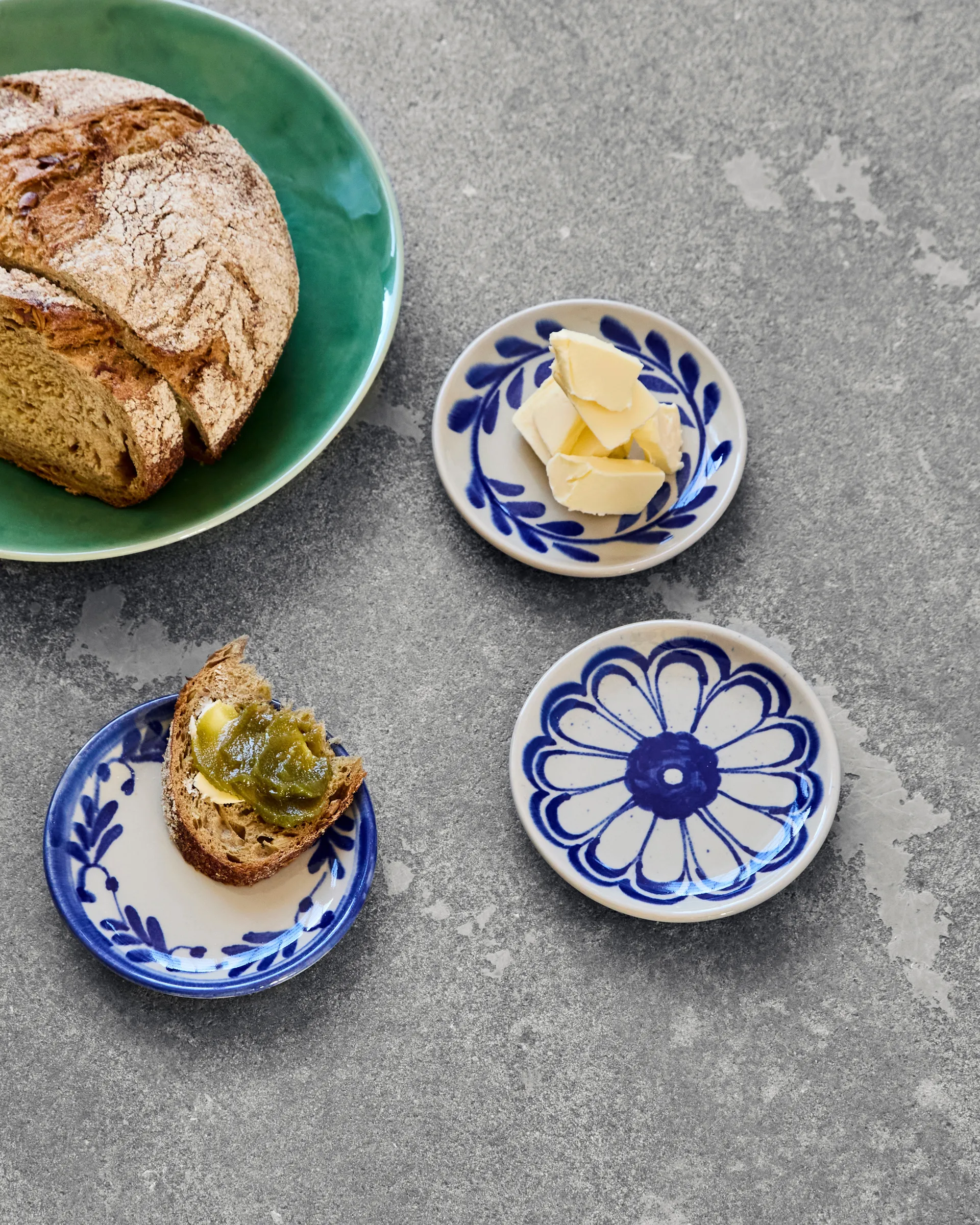 Diva prato Ø13 cm 3 peças, Azul House Doctor