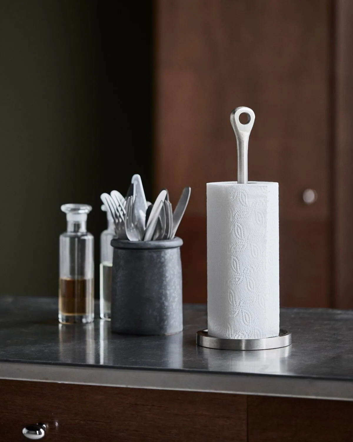 Eden suporte para rolos de papel de cozinha, Prateado escovado, 35,5 cm House Doctor