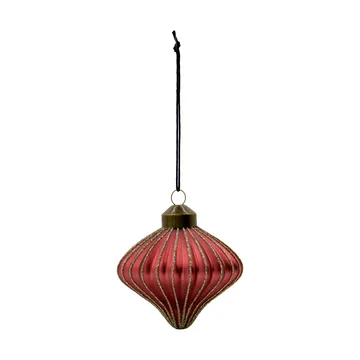 Enfeite de Natal Spin, conjunto de 4 peças - Vermelho empoeirado - House Doctor