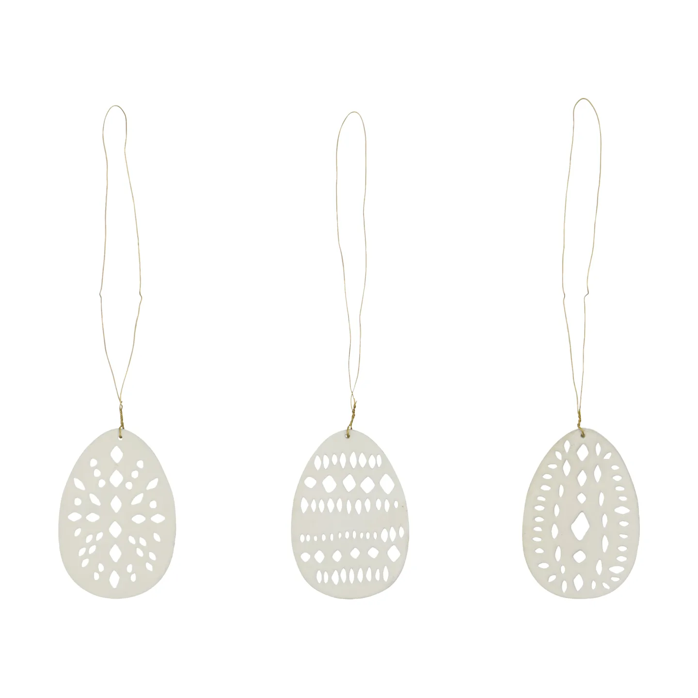 Enfeite de Páscoa Nori, 3 peças, Beige House Doctor