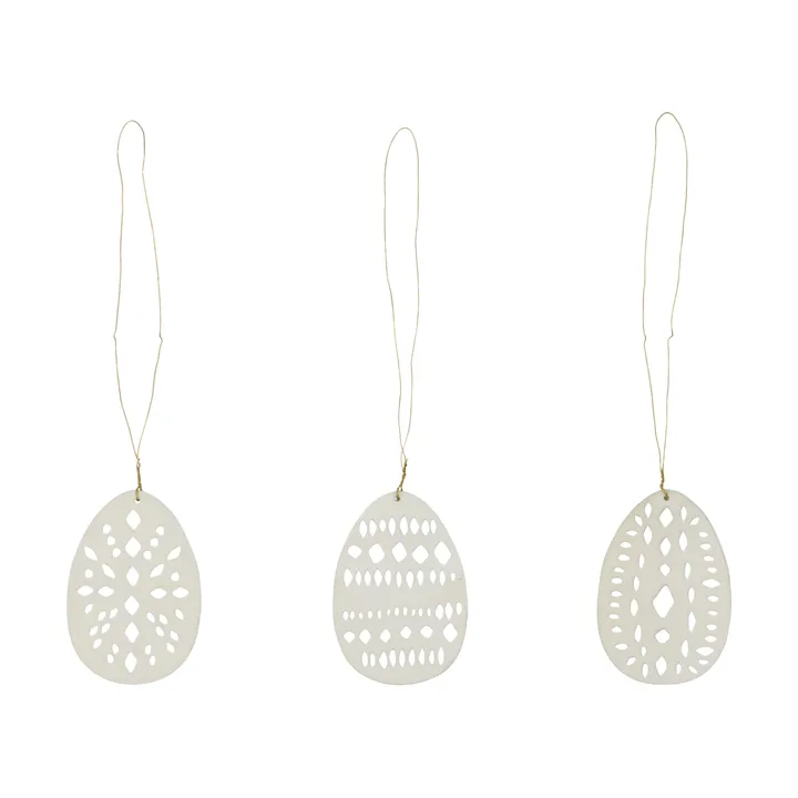 Enfeite de Páscoa Nori, 3 peças - Beige - House Doctor