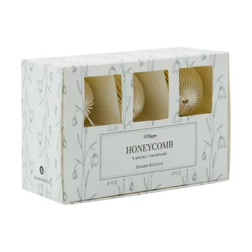 Enfeite de Páscoa ovos Honeycomb 6-unid. - Off-white - House Doctor