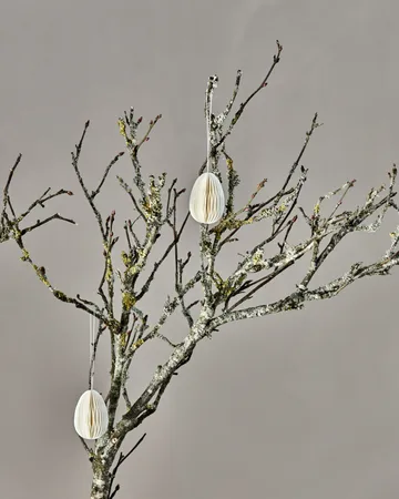 Enfeite de Páscoa ovos Honeycomb 6-unid. - Off-white - House Doctor