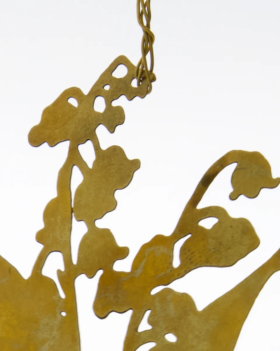 Enfeite Lilly 3 peças, Latão antigo House Doctor