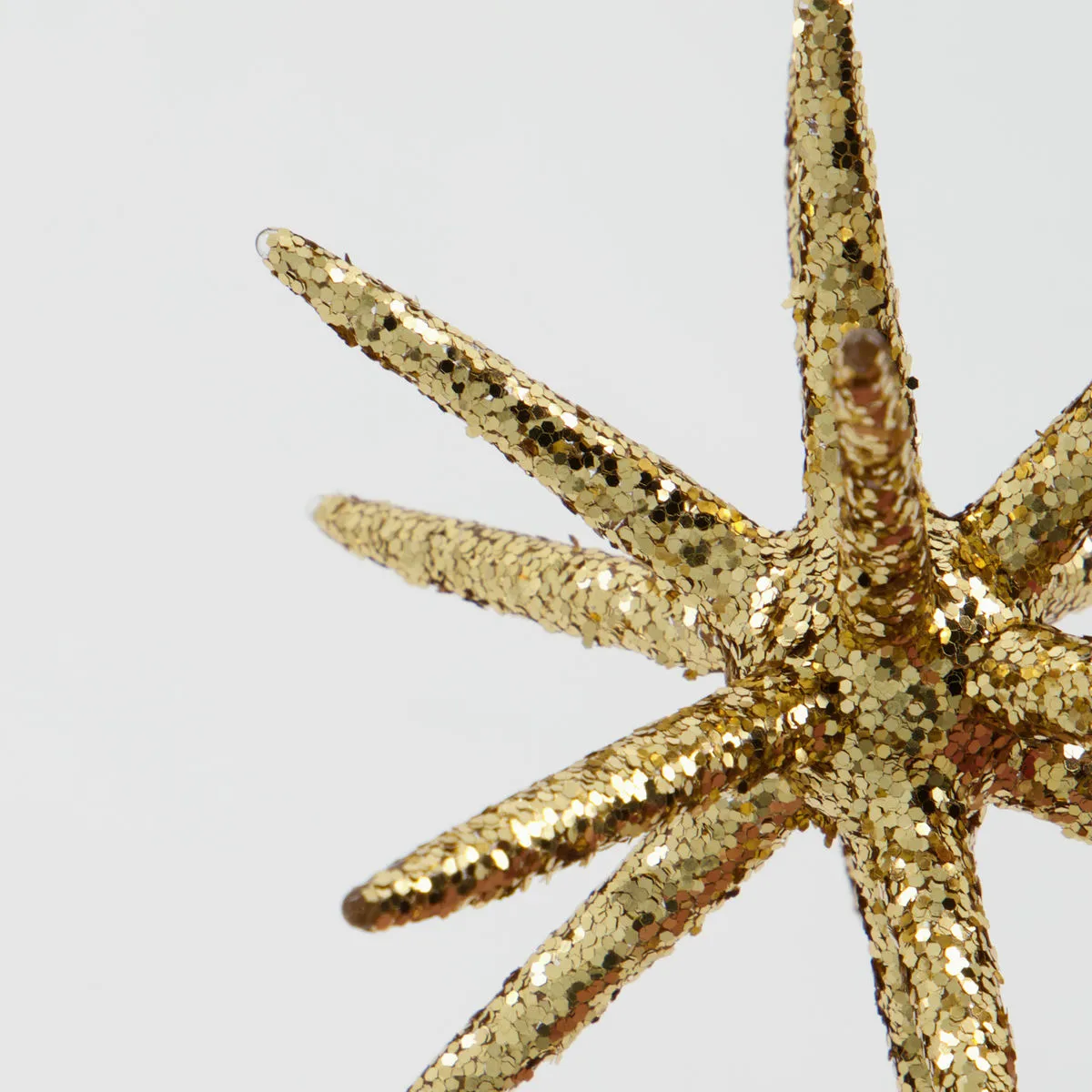 Estrela de árvore de natal Spike Ø12 cm 4 unidades, Glitter-latão escuro House Doctor