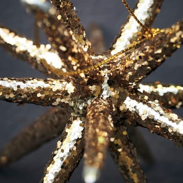 Estrela de árvore de natal Spike Ø12 cm 4 unidades - Glitter-latão escuro - House Doctor