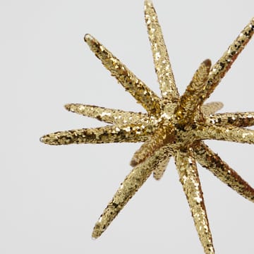 Estrela de árvore de natal Spike Ø7,5 cm 4 unidades - Glitter-latão escuro - House Doctor