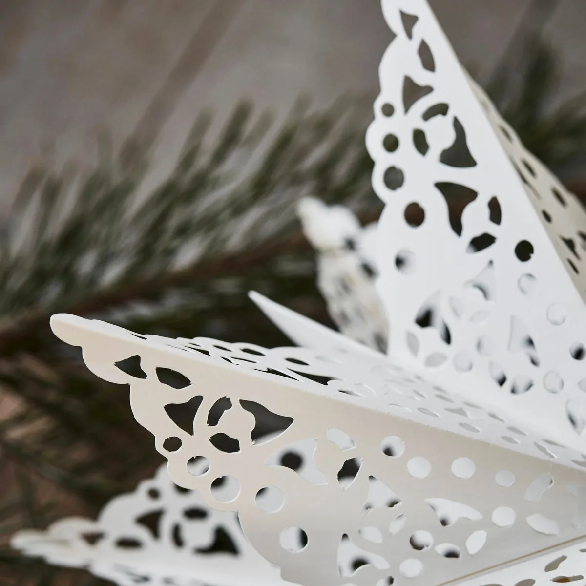 Estrela topo Clip Ø30 cm, Branco  House Doctor