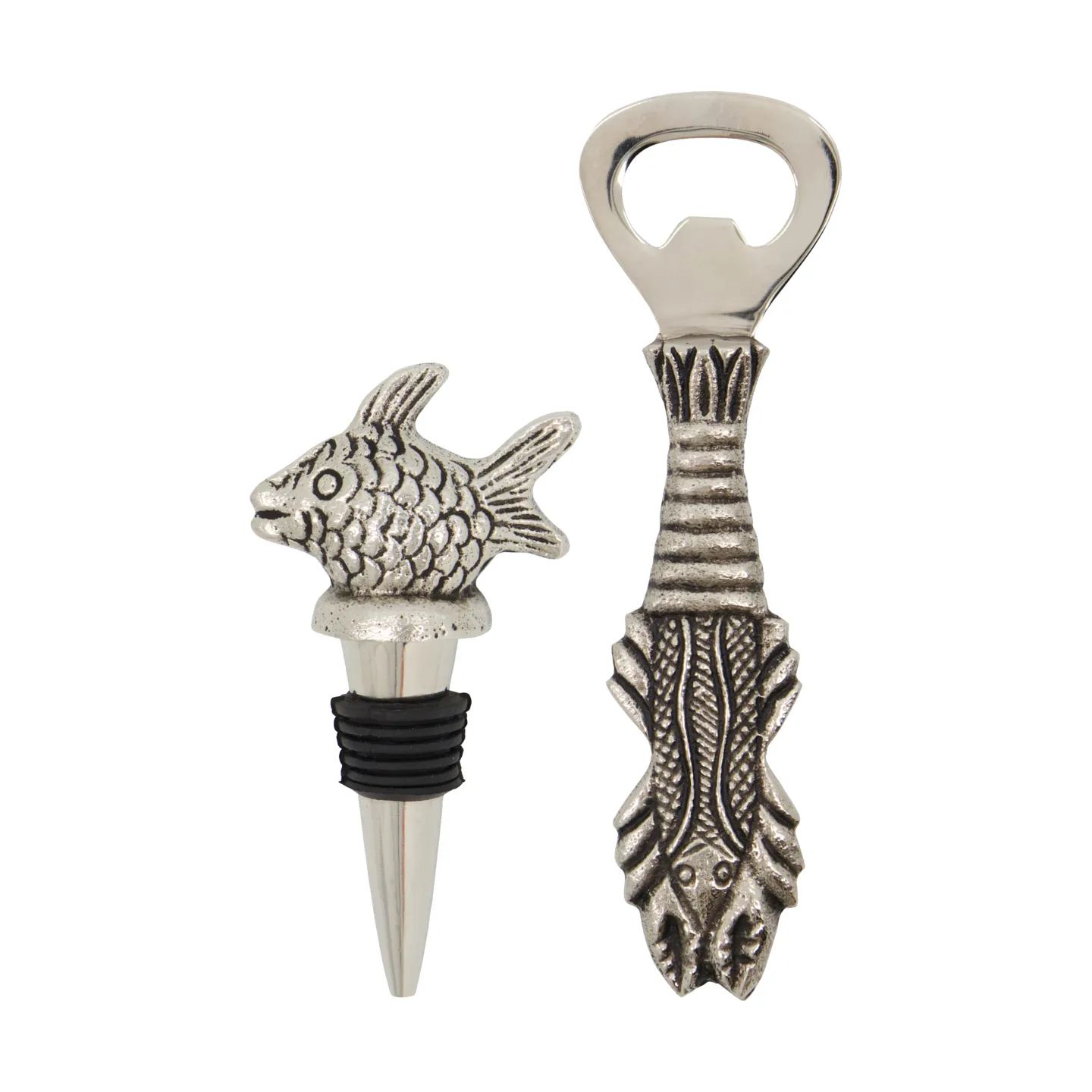 Fish conjunto de bar 2 peças, Prata antiga House Doctor
