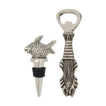 Fish conjunto de bar 2 peças - Prata antiga - House Doctor