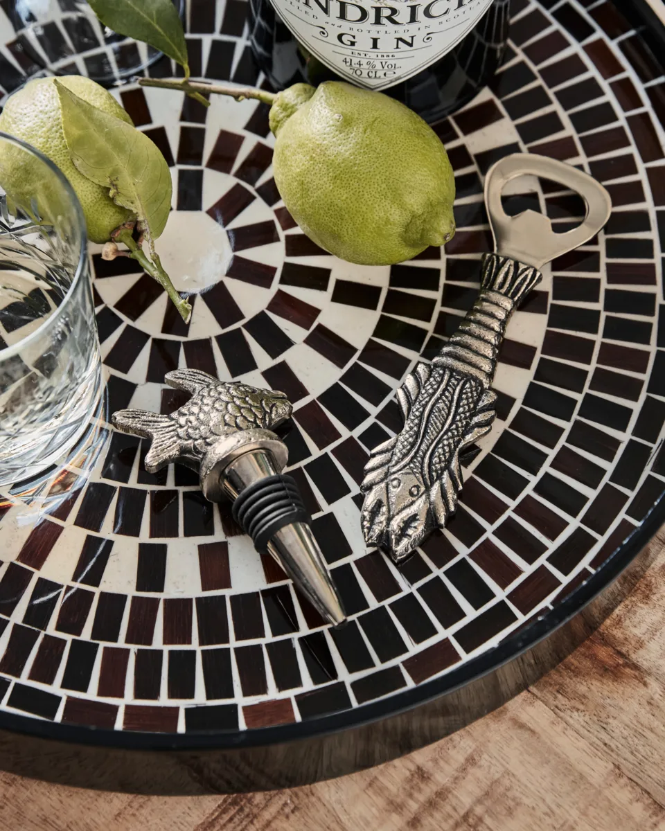 Fish conjunto de bar 2 peças, Prata antiga House Doctor