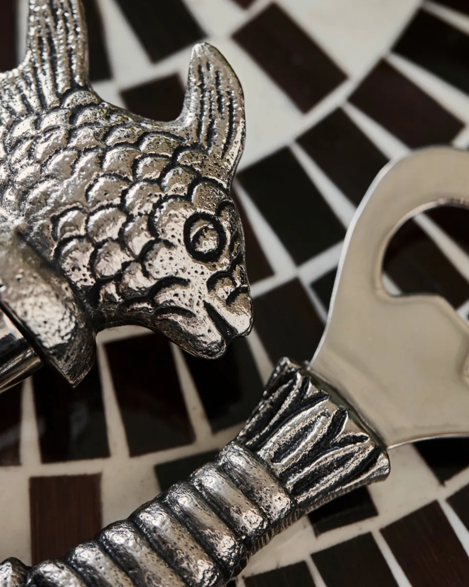 Fish conjunto de bar 2 peças, Prata antiga House Doctor