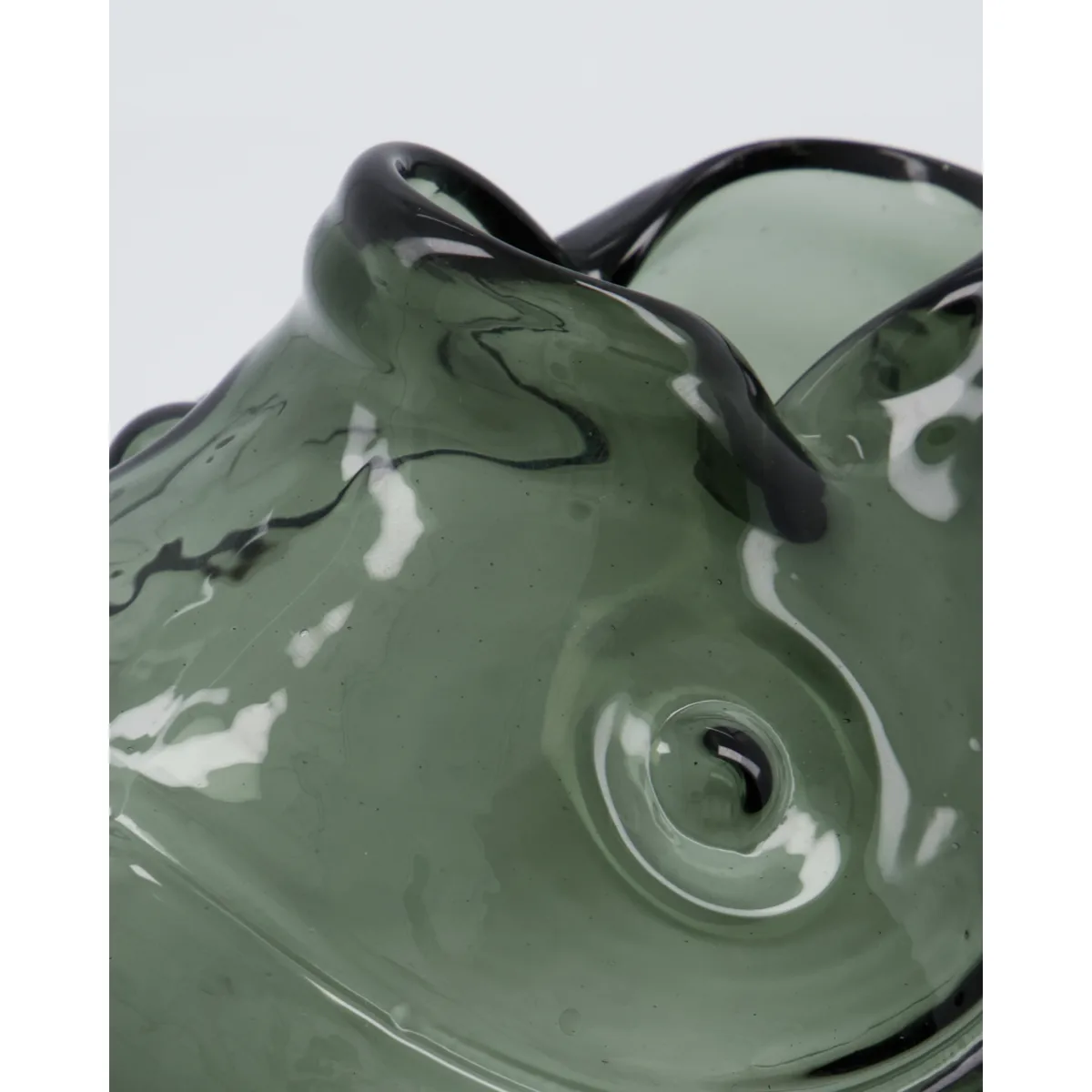 Fish vaso 17,5 cm, Cinza fumado House Doctor