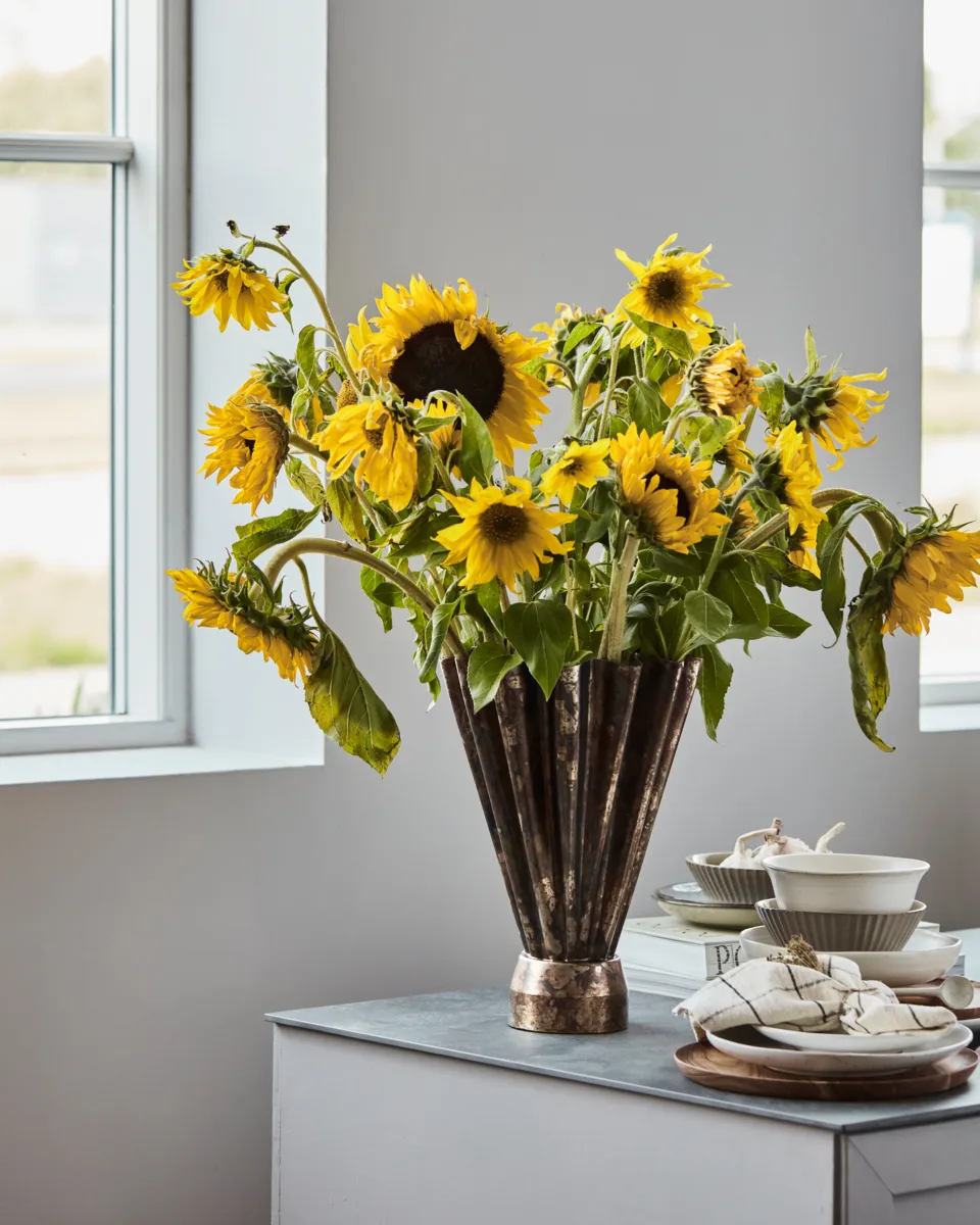 Flood vaso Ø23 cm, Antigo castanho House Doctor