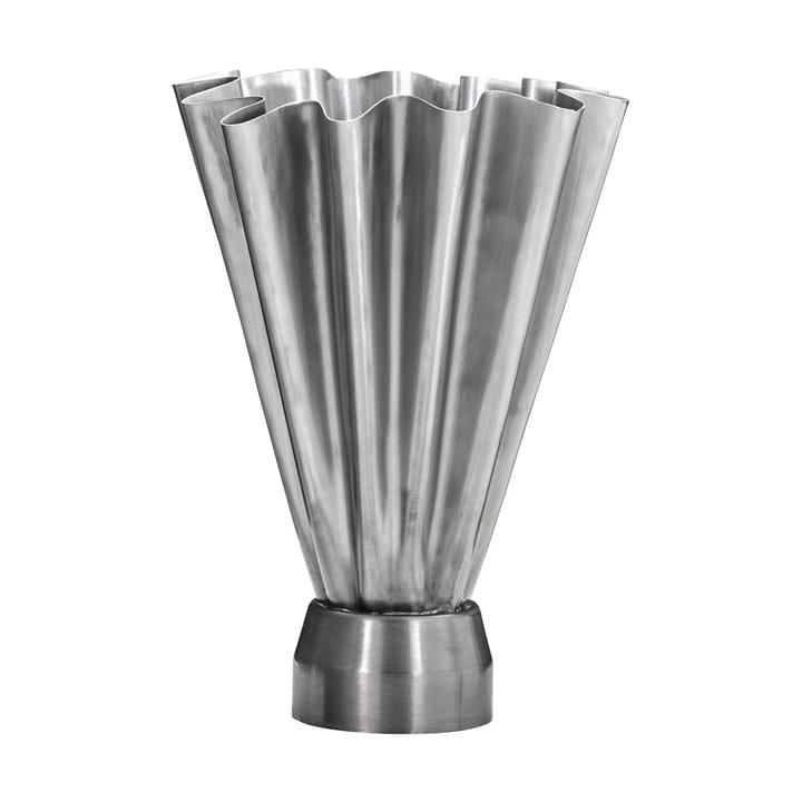 Flood vaso Ø23 cm - Prateado escovado - House Doctor