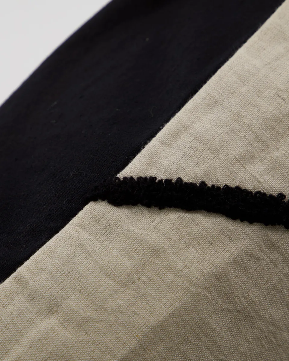 Fly capa de almofada 50x50 cm, Preto-branco sujo House Doctor