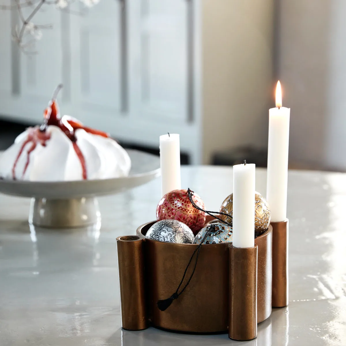 Four castiçal de Advento, Latão antigo House Doctor