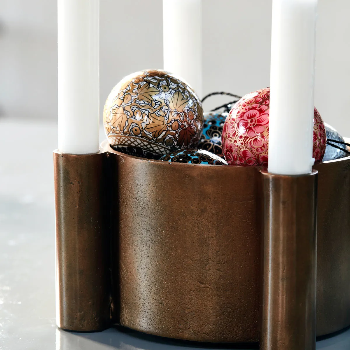 Four castiçal de Advento, Latão antigo House Doctor