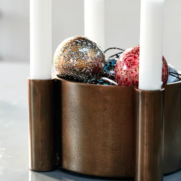 Four castiçal de Advento - Latão antigo - House Doctor