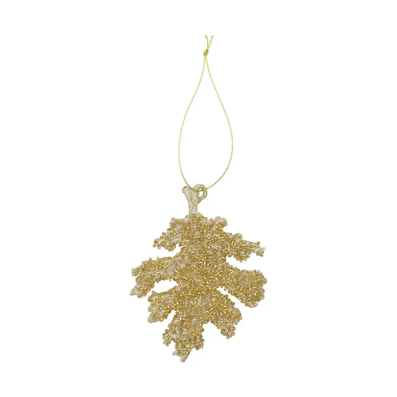 Glint enfeite para a árvore de Nata 10,5 cm 3 unidades, Glitter dourado House Doctor