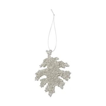 Glint enfeite para a árvore de Nata 10,5 cm 3 unidades - Glitter prateado - House Doctor