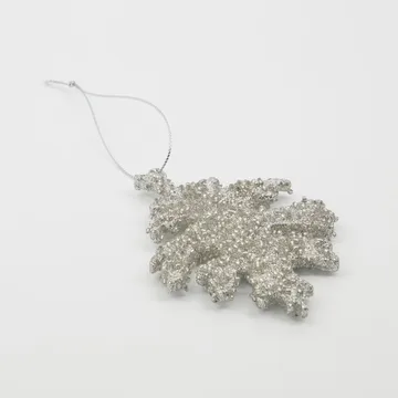 Glint enfeite para a árvore de Nata 10,5 cm 3 unidades - Glitter prateado - House Doctor