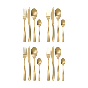 Golden conjunto de talheres 16 peças - Dourado - House Doctor
