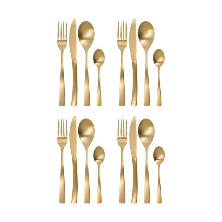 Golden conjunto de talheres 16 peças - Dourado - House Doctor