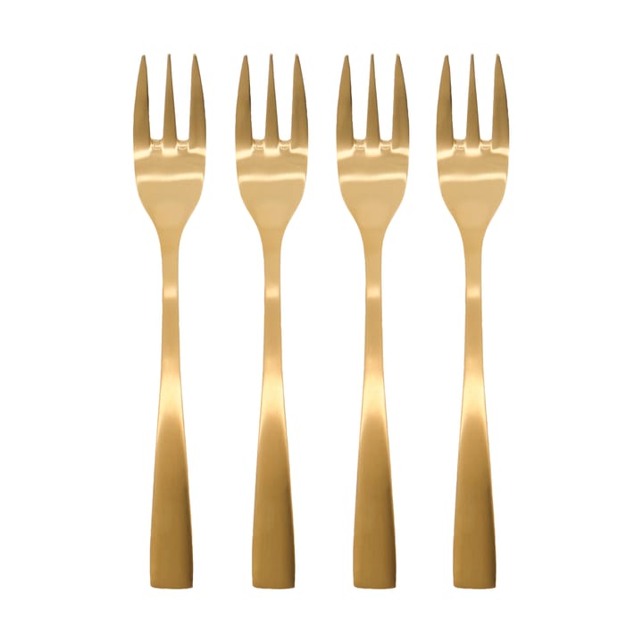 Golden garfo de bolo 4 unidades - Dourado - House Doctor