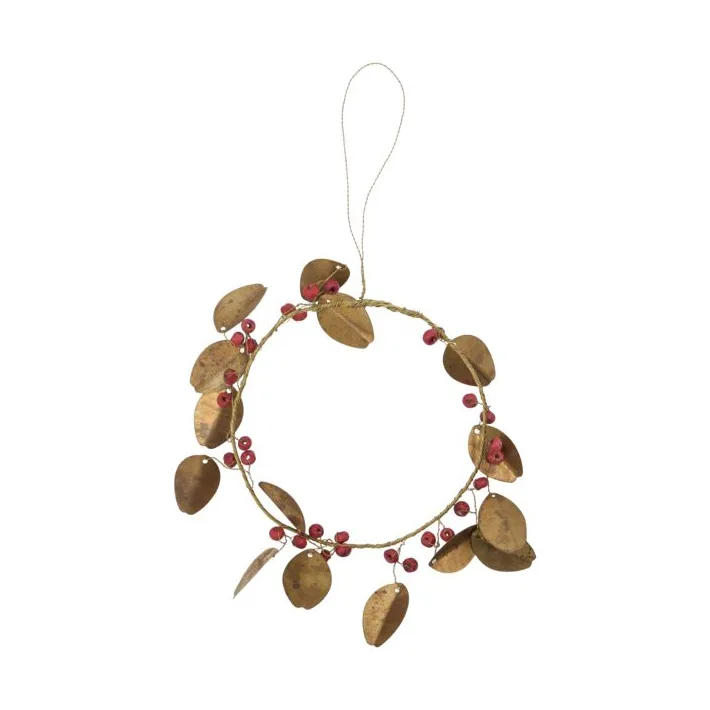 Grinalda de Natal Auric Ø12 cm, Latão House Doctor