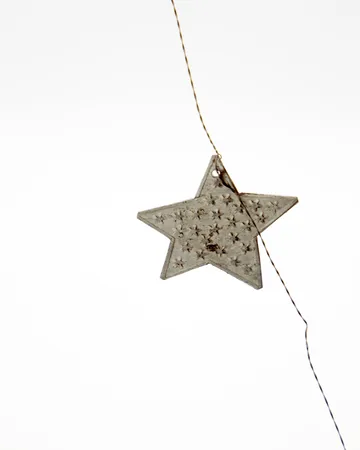 Guirlanda Stars - Acabamento Silver, 200 cm - House Doctor