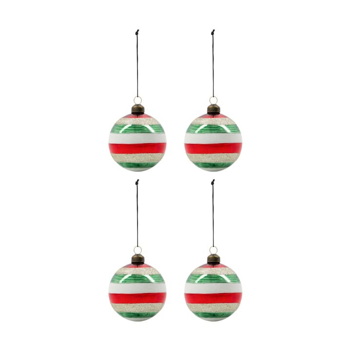 Happ bola de Natal Ø8 cm 4 un. - Multicolor - House Doctor