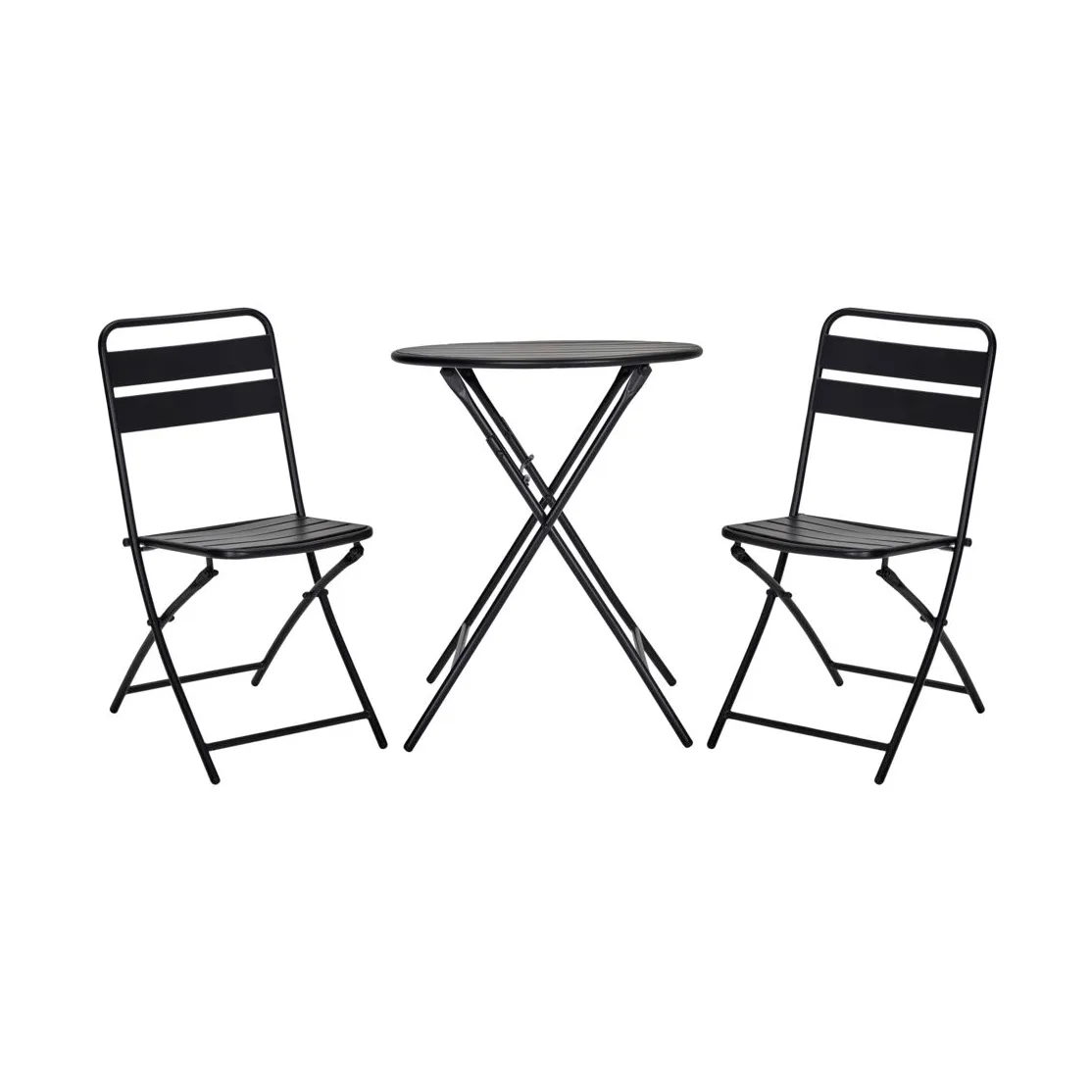 Helo conjunto de café com 2 cadeiras, Preto House Doctor