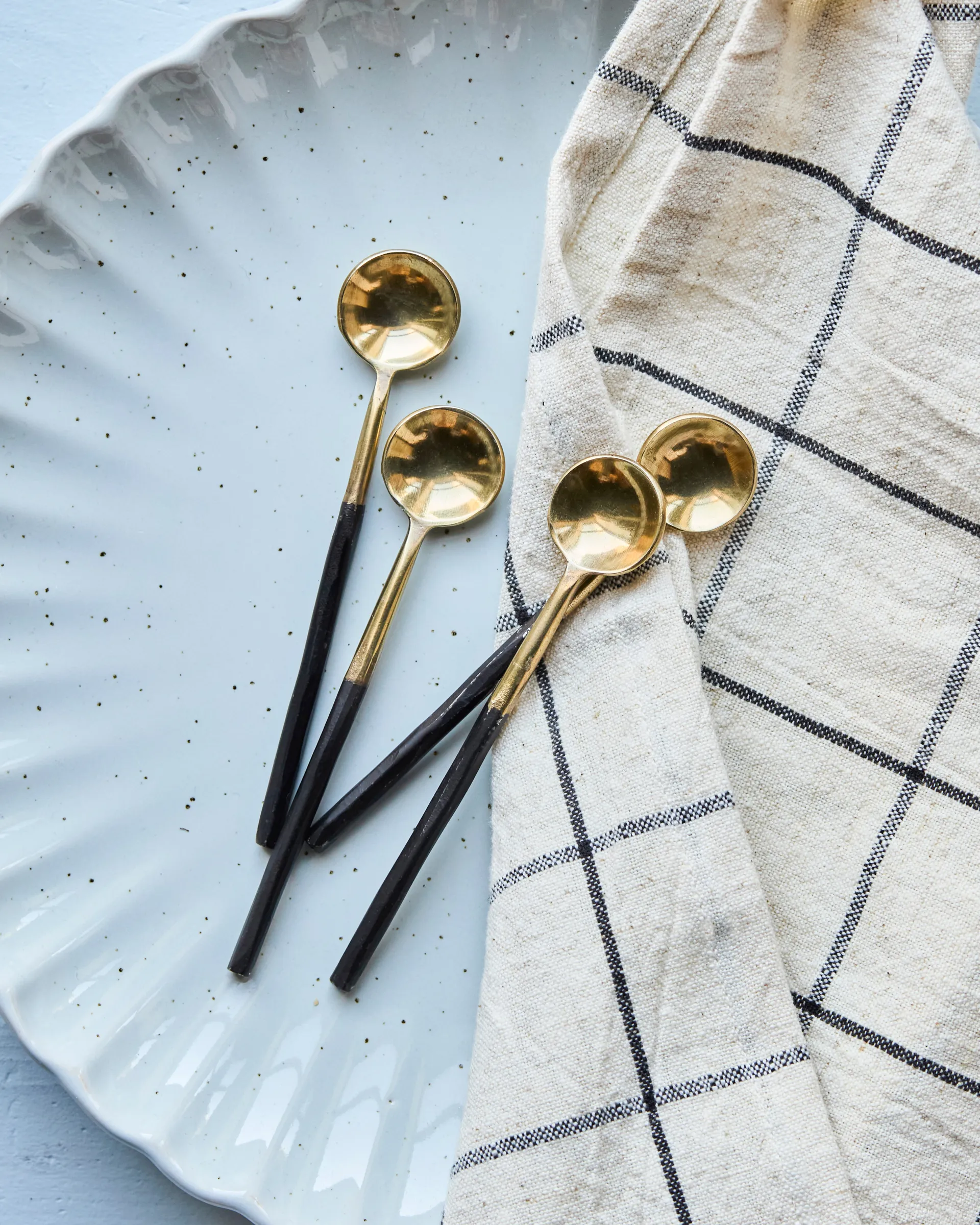 House Doctor colher 4 unidades, Latão antigo House Doctor