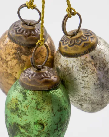 House Doctor egg enfeites de Páscoa 12 peças - Verde, Rosa, Off-white - House Doctor