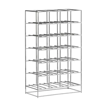 House Doctor suporte para vinho 24 garrafas  41x67 cm - Acabamento prateado - House Doctor