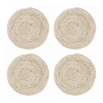 Individual de mesa Circle grass, conjunto de 4 - Nature - House Doctor